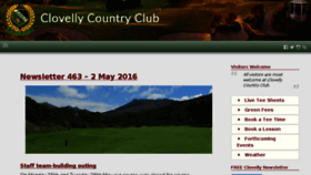 What Clovelly.co.za website looked like in 2016 (8 years ago)