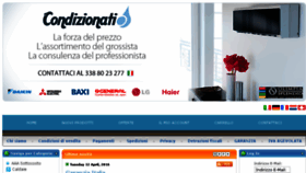 What Condizionati.it website looked like in 2016 (7 years ago)