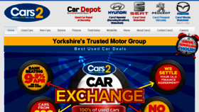 What Cars2.co.uk website looked like in 2016 (8 years ago)