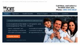 What Chiropractorphoenix-thejoint.com website looked like in 2016 (8 years ago)