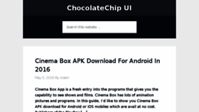 What Chocolatechip-ui.com website looked like in 2016 (8 years ago)