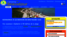 What Campingbeausejour.com website looked like in 2016 (7 years ago)