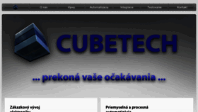 What Cubetech.sk website looked like in 2016 (8 years ago)