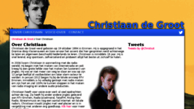 What Christiaandg.com website looked like in 2016 (8 years ago)