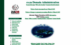 What Coza.net.za website looked like in 2016 (7 years ago)