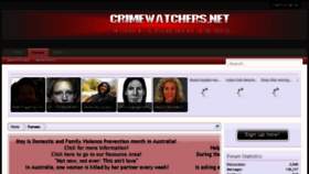 What Crimewatchers.net website looked like in 2016 (8 years ago)