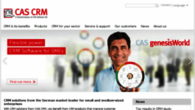 What Cas-crm.com website looked like in 2016 (8 years ago)