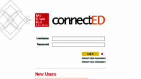 What Connected.mcgraw-hill.com website looked like in 2016 (7 years ago)
