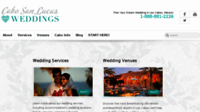 What Cabosanlucasweddings.com website looked like in 2016 (8 years ago)