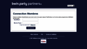 What Cashier.bwinpartypartners.fr website looked like in 2016 (8 years ago)