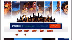 What Clockwork-comic.com website looked like in 2016 (8 years ago)