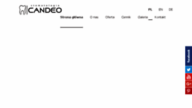 What Candeo.pl website looked like in 2016 (8 years ago)