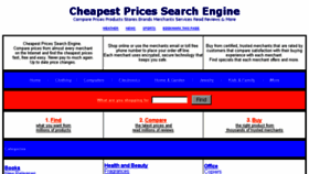 What Cheapestpricessearchengine.com website looked like in 2016 (7 years ago)