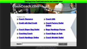What Cashcoach.com website looked like in 2016 (7 years ago)