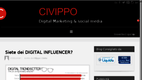 What Civippo.it website looked like in 2016 (8 years ago)
