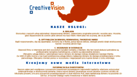 What Creativevision.pl website looked like in 2016 (7 years ago)