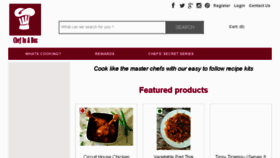What Chefinabox.in website looked like in 2016 (7 years ago)
