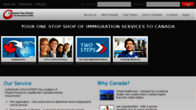 What Canadianvisaexpert.net website looked like in 2016 (8 years ago)