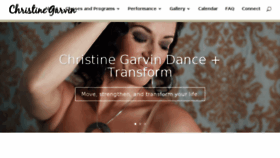 What Christinegarvin.com website looked like in 2016 (8 years ago)