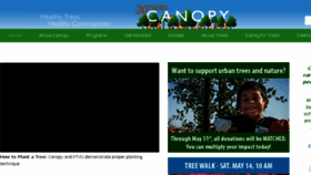 What Canopy.org website looked like in 2016 (8 years ago)