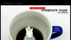 What Creaturecups.com website looked like in 2016 (7 years ago)