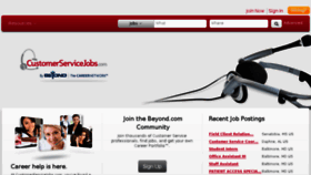 What Customerservicejobs.com website looked like in 2016 (7 years ago)