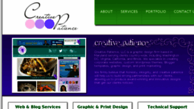 What Creativepatience.com website looked like in 2016 (7 years ago)