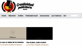 What Creatividadpublicitaria.net website looked like in 2016 (7 years ago)
