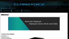 What Clansvoice-hosting.de website looked like in 2016 (7 years ago)