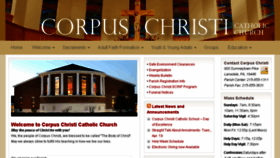 What Corpuschristilansdale.org website looked like in 2016 (7 years ago)