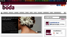 What Cosasdebodas.es website looked like in 2016 (7 years ago)