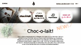 What Choc-o-lait.be website looked like in 2016 (8 years ago)
