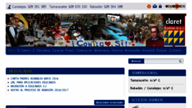 What Claretlaspalmas.es website looked like in 2016 (7 years ago)