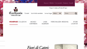 What Carthusia.com website looked like in 2016 (7 years ago)