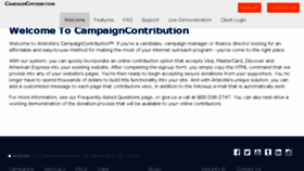 What Campaigncontribution.com website looked like in 2016 (7 years ago)