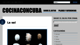 What Cocinaconcuba.com website looked like in 2016 (7 years ago)
