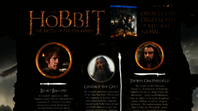 What Characterconnections.thehobbit.com website looked like in 2016 (7 years ago)