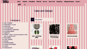 What Cakedesign.se website looked like in 2016 (8 years ago)