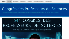 What Congres-des-sciences.be website looked like in 2016 (7 years ago)