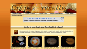 What Crepes-recette.com website looked like in 2016 (8 years ago)