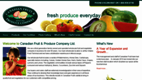 What Canadianfruit.com website looked like in 2016 (7 years ago)