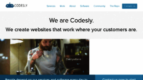 What Codesly.com website looked like in 2016 (7 years ago)