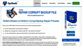 What Corruptbackuprepair.com website looked like in 2016 (7 years ago)