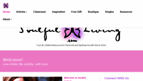 What Community.soulfulliving.com website looked like in 2016 (7 years ago)