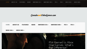 What Consolesandvideogames.com website looked like in 2016 (8 years ago)