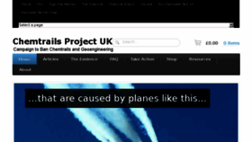 What Chemtrailsprojectuk.com website looked like in 2016 (7 years ago)