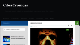 What Cibercronicas.com website looked like in 2016 (7 years ago)