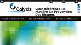 What Calyxis.fr website looked like in 2016 (7 years ago)