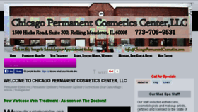 What Chicagopermanentcosmetics.com website looked like in 2016 (7 years ago)