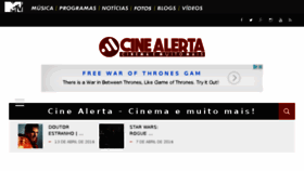 What Cinealerta.com.br website looked like in 2016 (7 years ago)